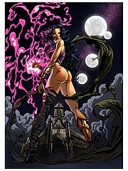 Alluring nymphs from erotic comics play along with your thoughts
