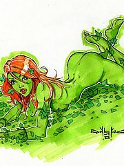 Alluring nymphs from erotic comics play along with your thoughts