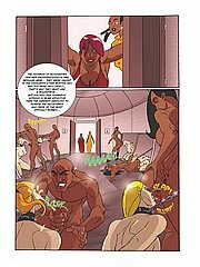 Porn comics exposes the interracial debauchery