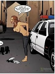 White bitch will get banged on the hood of a police car